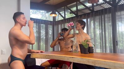 Watch Angel & Jd Montoya11 share a hard bareback anal session on JusttheGays.com