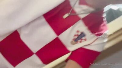 Valentinoboy takes on Romeo Twink in soccer outfit & barebacks him hard