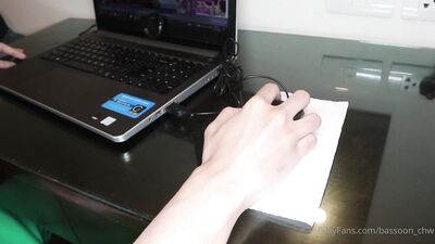 Cute Thai Twink gets her tight ass drilled by a Hot Thai Hunk's raw meat