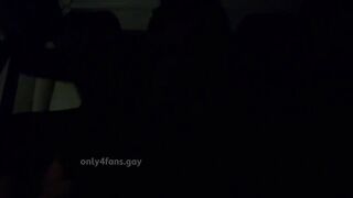 My GF, Miadora, has a steamy back seat sex show with Ashton Wright from July