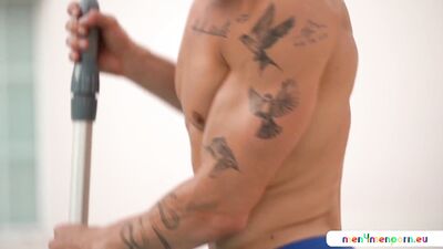 Angel Dario Garcia and Melvin Moore's pool party with just the guys!