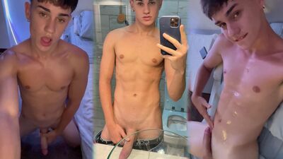 Young 19 Year Old Student From Argentina Jerking Off & Cumming