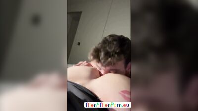 Angel Dario Garcia & Melvin Moore bareback with angell.23 in a homemade anal video