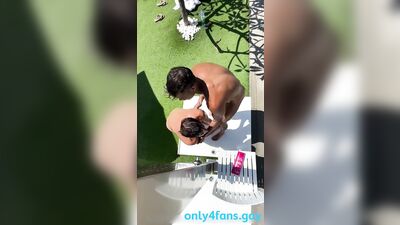 Denis Dosio takes on Danny Delano's hard cock at a beach party