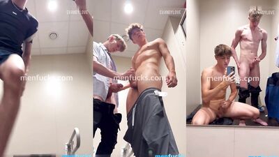 Aiden_official gets her ass drilled hard in changing room