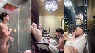 Alex Myers & Ashton Wright get their first time head from a dude - W/ onlyfans!