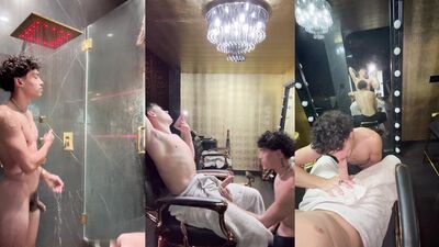 Alex Myers & Ashton Wright get their first time head from a dude - W/ onlyfans!