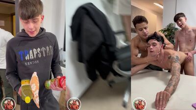 Denis, Fabrizio & Giulioxleone have a steamy threesome with a hot young babe