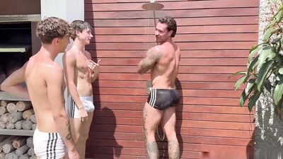 Papikocic and Danny Delano share a steamy threesome with hot twink