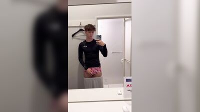 Watch Svandylove get wet and wild in the shower with her solo twink