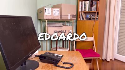 Edoardo Fresia punished for shoplifting with anal and oral action