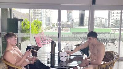 Franco Mayorga catches Nova Ashwood jerking off with her tight pussy