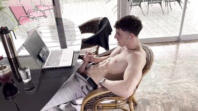 Franco Mayorga catches Nova Ashwood jerking off with her tight pussy