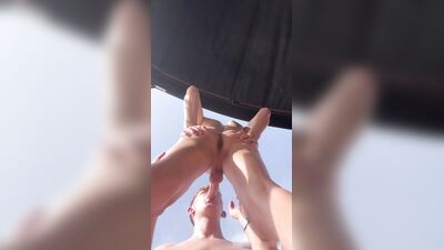 Alo_twink & OskarX get bareback fucked on a boat by a hot stud