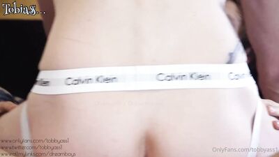 Tobyass1 goes wild on her friend's ass and gets pounded