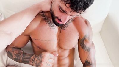 Reno Gold & Chris_topher413 go wild on each other's big dicks in this steamy lesbian sex tape