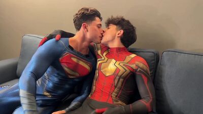 Samuele Cunto & his buddy take on the biggest dicks in Spiderman vs. Superman
