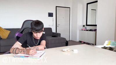 Andre Angel69, Fabrizio Paradiso, Manuel & Denis share a hot and heavy ass-to-mouth session