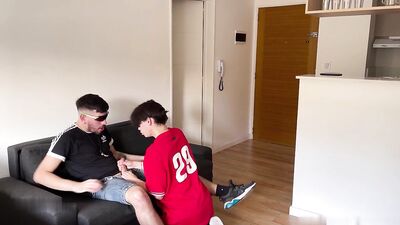 Aguxxxtin takes care of her skater boy's aching body in this hot bareback anal video