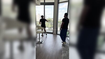 Braden Sherota surprises Zayndom with his massive dick in a steamy gym session