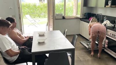 Edoardo Fresia & Ivan Vettoretto watch their hot friend's sexy mom