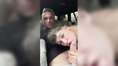 Sexy Twink NotAShyBoi Giving Head To Daddy Billy