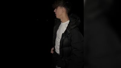 Louis And His Boyfriend Cedric Jerking Off Outdoors