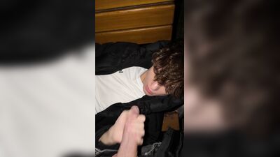 Louis And His Boyfriend Cedric Jerking Off Outdoors