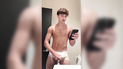 Braden Sherota Gives Himself A Facial + Toy Anal Play