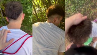 Horny Italian twink gets fucked hard in the forest by stranger